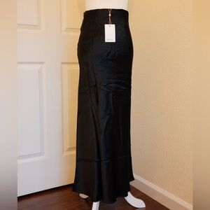 Quince Elegant Black Maxi Skirt